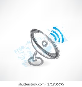 antenna grunge icon.