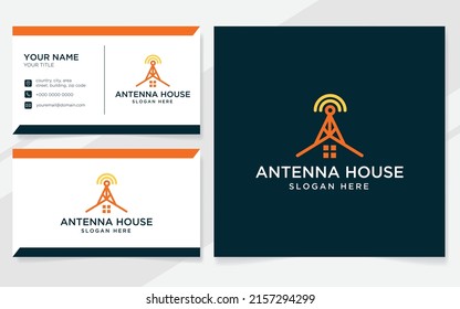 Antenna home logo suitable for company with business card template