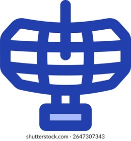 antenna icon blue style design