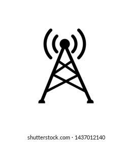 Antenna icon broadcasting design templated