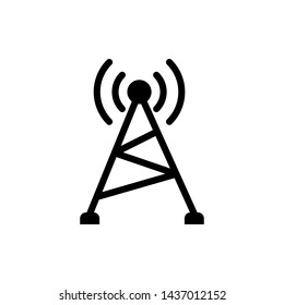 Antenna icon broadcasting design templated