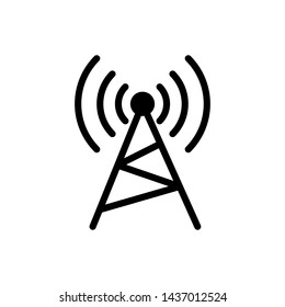 Antenna Icon Broadcasting Design Templated Stock Vector (Royalty Free ...