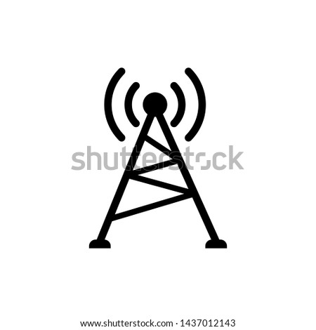 Antenna icon broadcasting design templated