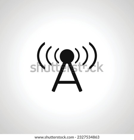 antenna icon. cellular icon. antenna simple icon. antenna isolated icon.