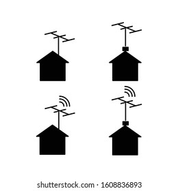 Antenna icon design , antenna at house