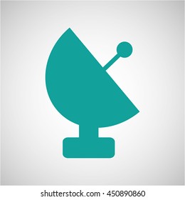 antenna icon design in a white background, vector