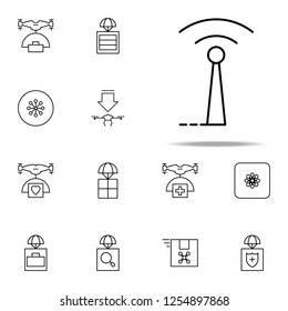 antenna icon. Drones icons universal set for web and mobile