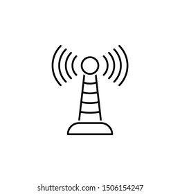 Antenna icon. Element of news thin line icon