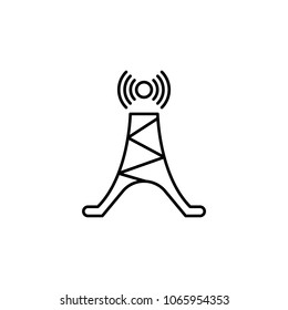 antenna icon. Element of simple icon for websites, web design, mobile app, info graphics. Thin line icon for website design and development, app development  on white background