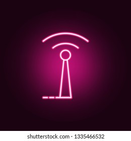 antenna icon. Elements of Drones in neon style icons. Simple icon for websites, web design, mobile app, info graphics