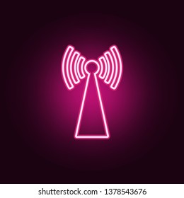 antenna icon. Elements of Web in neon style icons. Simple icon for websites, web design, mobile app, info graphics