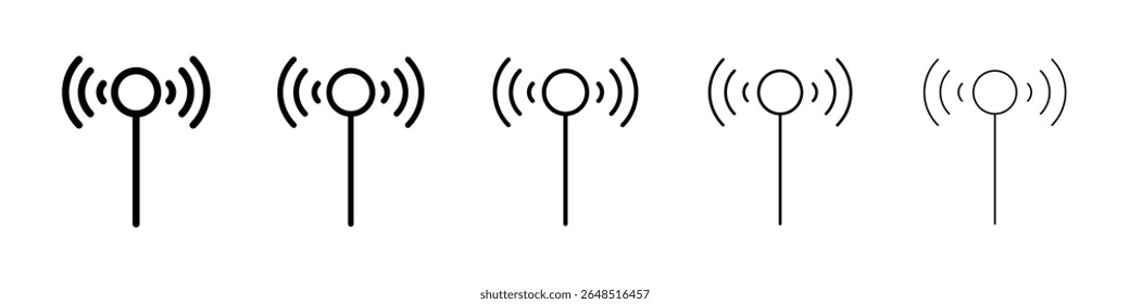Antenna icon filled flat sign concept for web design.