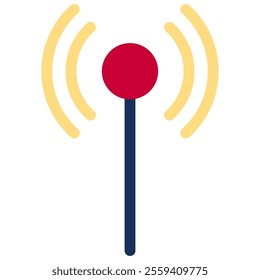 antenna  icon with flat style