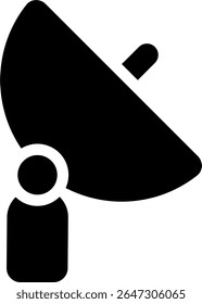 antenna icon glyph style design