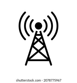 Antennensymbol, Vektorgrafik im Glyph-Stil, geeignet für Website, mobile App, Druck, Präsentation, Infografik und jedes andere Projekt.