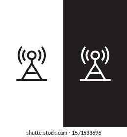 Antenna icon illustration isolated vector sign symbol