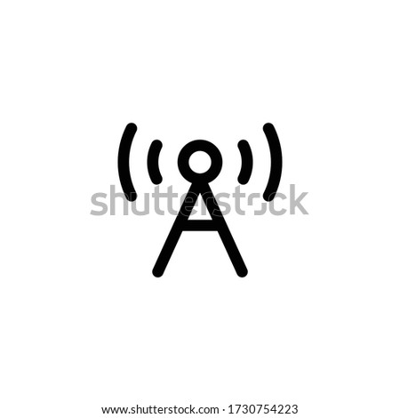 Antenna icon illustration isolated vector sign symbol