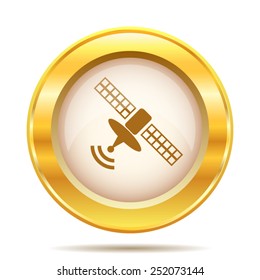 Antenna icon. Internet button on white background. EPS10 vector. 