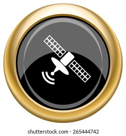 Antenna icon. Internet button on white  background. EPS10 Vector. 