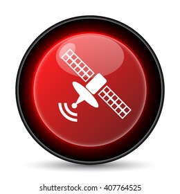 Antenna icon. Internet button on white background. EPS10 vector