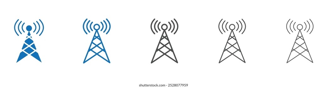 Ícone de antena Vetor plano isolado no contorno