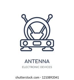 Antenna icon. Antenna linear symbol design from Electronic devices collection.