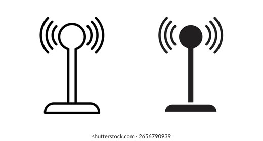Antenna icon Logo Design Vector Template Illustration