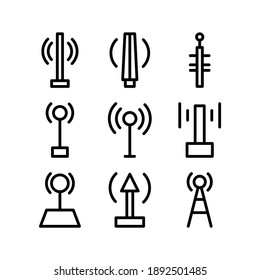 Antenna icon or logo isolated sign symbol vector illustration - Collection of high quality black style vector icons
