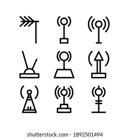 Antenna icon or logo isolated sign symbol vector illustration - Collection of high quality black style vector icons
