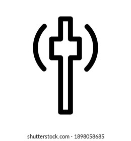 Antenna icon or logo isolated sign symbol vector illustration - high quality black style vector icons
