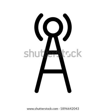 Antenna icon or logo isolated sign symbol vector illustration - high quality black style vector icons
