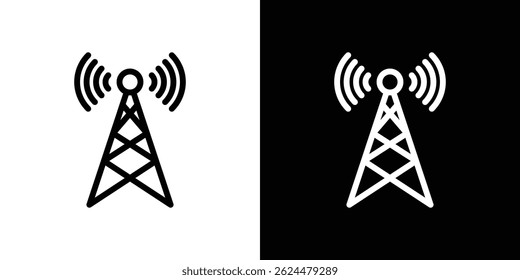 Ícone Antena. Vetor de tipo de logotipo definido