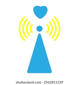 Antenna icon love. Wireless communication icons. Radio antenna icon. Communication tower icons. Radio tower icons. Transmitter, receiver, wireless signal icons.