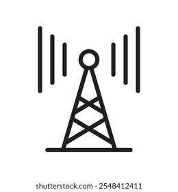 Ícone de antena sinal de definição de estrutura de tópicos