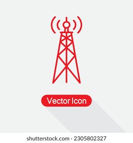 Antenna icon, Radio Antenna Icon, Radio tower icon, Communication tower collection Vector Illustration Eps10