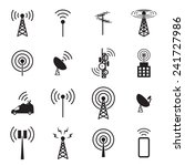 Antenna icon set