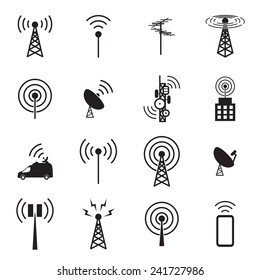 Conjunto de iconos de antena