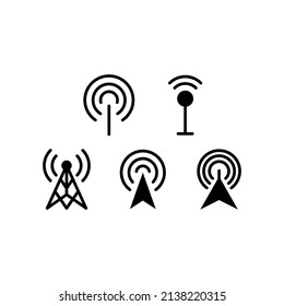 Abbildung des Antennensymbols Vektorsymbol-Design