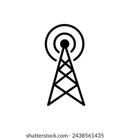 Antenna icon simple flat vector illustration on white background..eps
