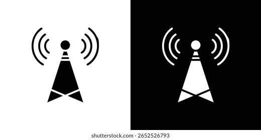 Antenna icon symbol collection. Flat vector stock illustration.