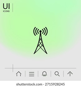 Symbol für die Antenne. Element für Ihr Design