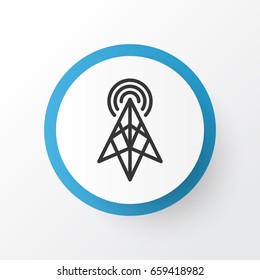 Antenna Icon Symbol. Premium Quality Isolated Wireless Router Element In Trendy Style.