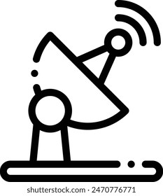 antenna icon. Thin Linear Style Design Isolated On White Background