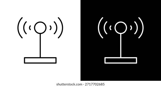 Ícone Antena. Ícones da Web lineares finos