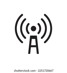 Antennensymbol, Turmsymbol, Vektorgrafik