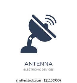 Antenna icon. Trendy flat vector Antenna icon on white background from Electronic devices collection, vector illustration can be use for web and mobile, eps10