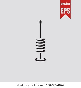 Antenna icon in trendy isolated on grey background.Vector illustration.