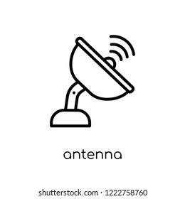 Antenna icon. Trendy modern flat linear vector Antenna icon on white background from thin line Electronic devices collection, editable outline stroke vector illustration