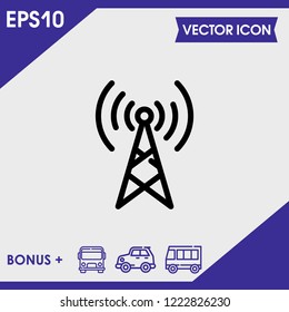 antenna icon vector