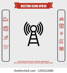 antenna icon vector
